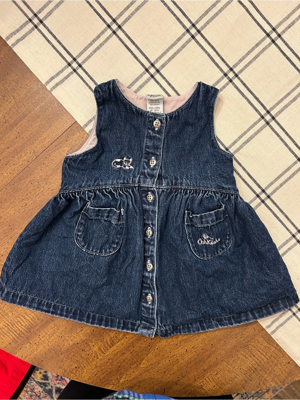 Vintage OshKosh B’gosh Denim Dress Girls 18 Months